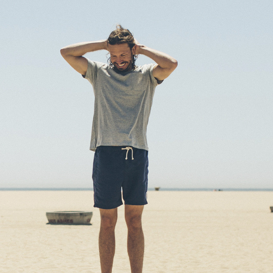 Navy Sun Up Swim Trunk