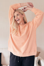 Nicky - Sweatshirt - Peach Stonewash