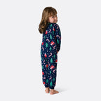 Kids' Blue Christmas Pattern Overall Christmas Pyjamas