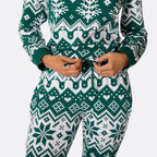 Green Christmas Knit Christmas Pyjamas Family