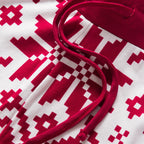 Red Christmas Knit Christmas Pyjamas Family