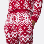 Red Christmas Knit Christmas Pyjamas Family