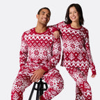 Red Christmas Knit Christmas Pyjamas Family