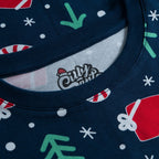 Kids' Blue Christmas Pattern Christmas Pyjamas