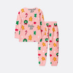Kids' Pink Hohoho Christmas Pyjamas