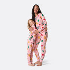 Kids' Pink Hohoho Christmas Pyjamas