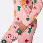 Pink HoHoHo Christmas Pyjamas Family