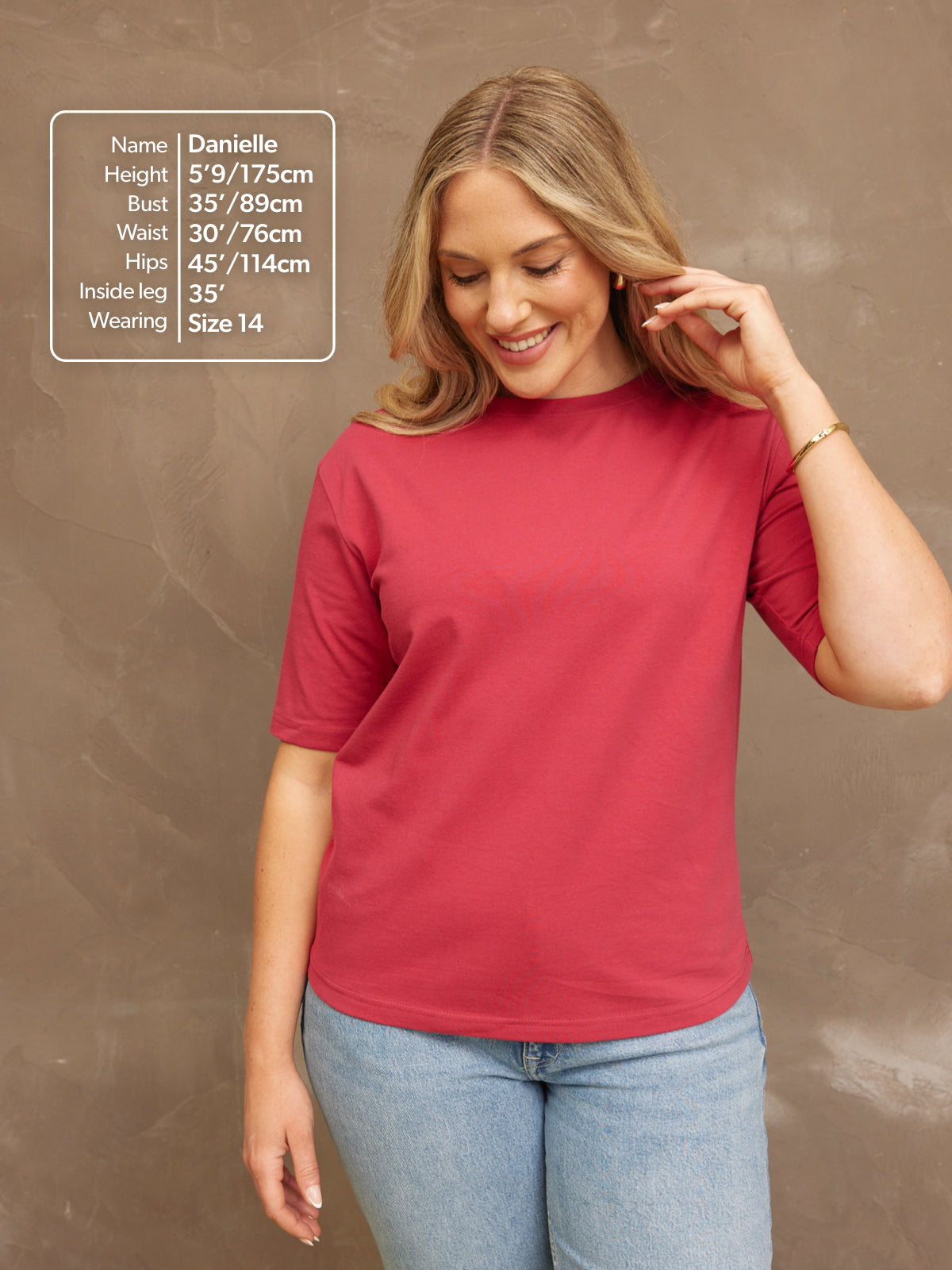 Penny - Crew Neck T Shirt - Pink