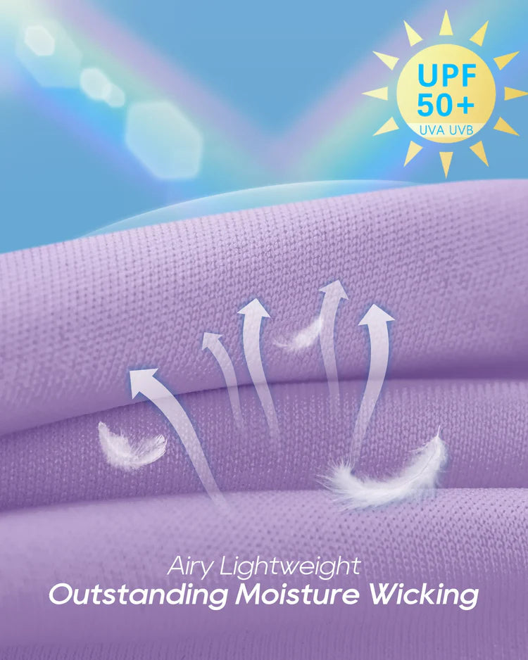 Womens UPF 50+ Sun Shirts Lightweight Quick Dry Long Sleeve Workout Tops Lightweight Running Pullover