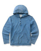 The Baja Pullover in Washed Indigo Terry