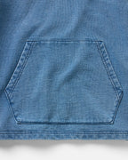 The Baja Pullover in Washed Indigo Terry