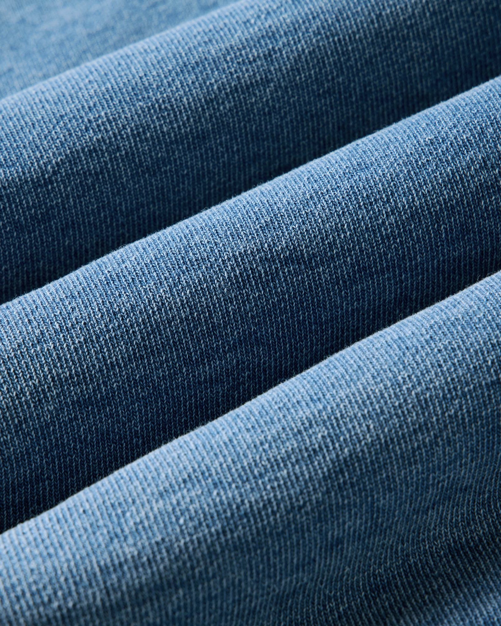 The Baja Pullover in Washed Indigo Terry