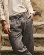 The Breakwater Pant in Grey Marl Hemp