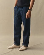 The Breakwater Pant in Rinsed Indigo Hemp Denim