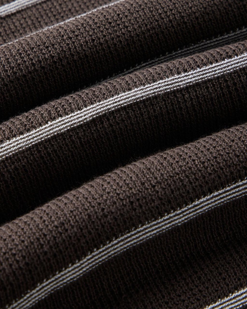 The Brody Sweater Tee in Espresso Stripe