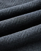 The Button Down Polo in Charcoal Herringbone