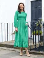 Rosaleen Shirred Bodice Midi Dress