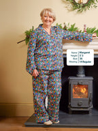Rosie - Poplin Pyjama - Black Floral