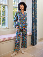 Rosie - Poplin Pyjama - Black Floral