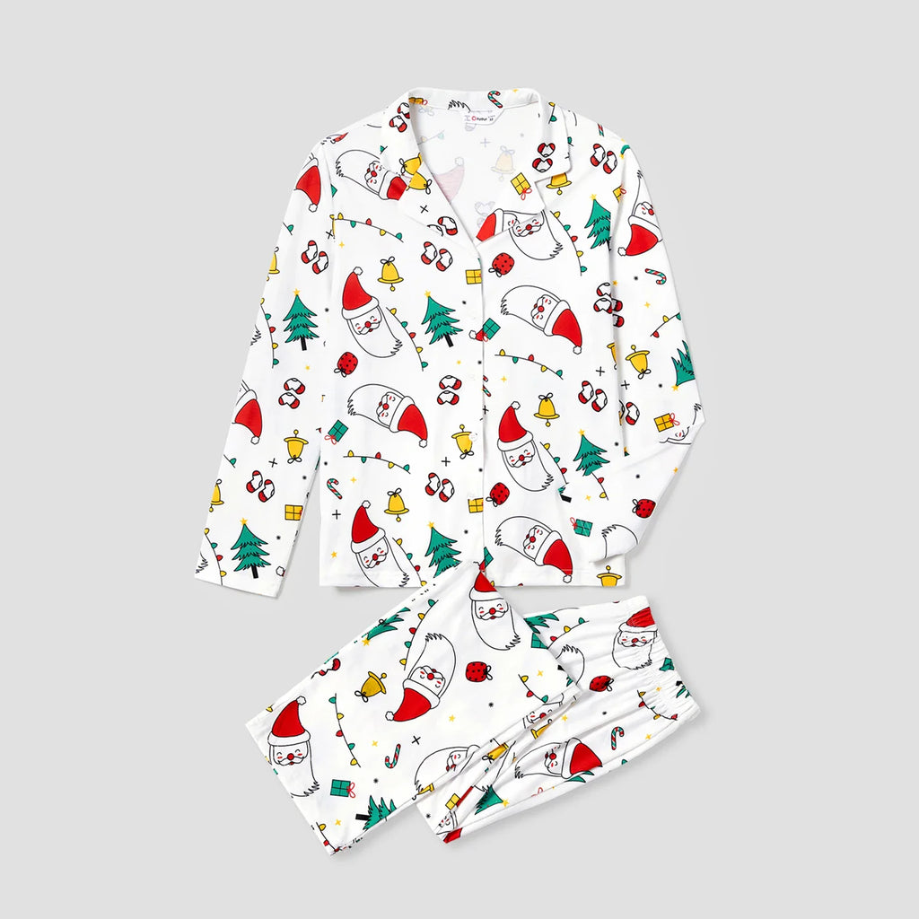 Christmas Theme Print Family Matching PJs