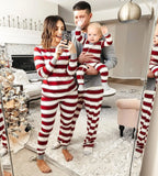 Striped Xmas Family Matching Pajamas