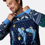 Men's Three Wise Fish Christmas Jumper
