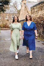 Sally-Grace - Tie Sleeve Midi Dress - Green
