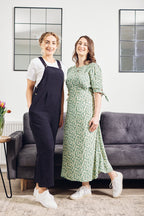 Sally-Grace - Tie Sleeve Midi Dress - Green