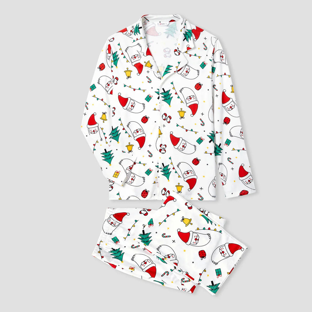Christmas Theme Print Family Matching PJs