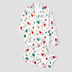 Christmas Theme Print Family Matching PJs