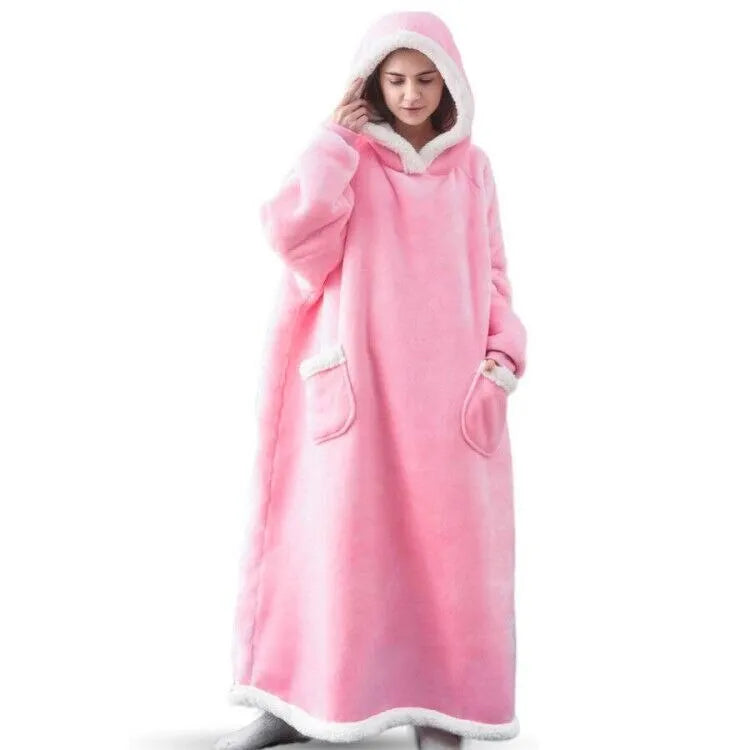 Oversized Wearable Blanket Hoodie for Couples