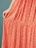 Susan Coral Maxi Dress