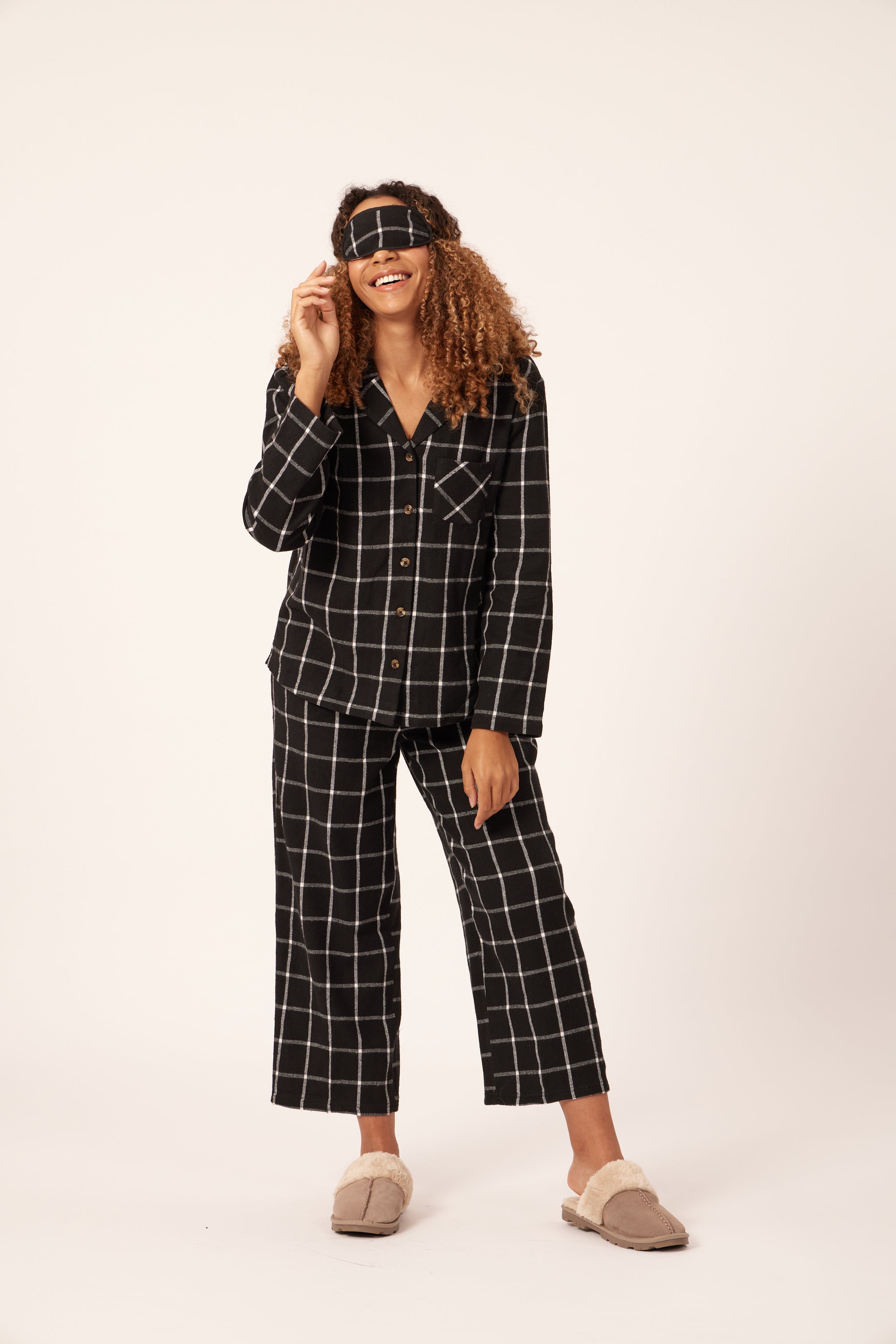 Ellie - Woven Check Pyjama Set