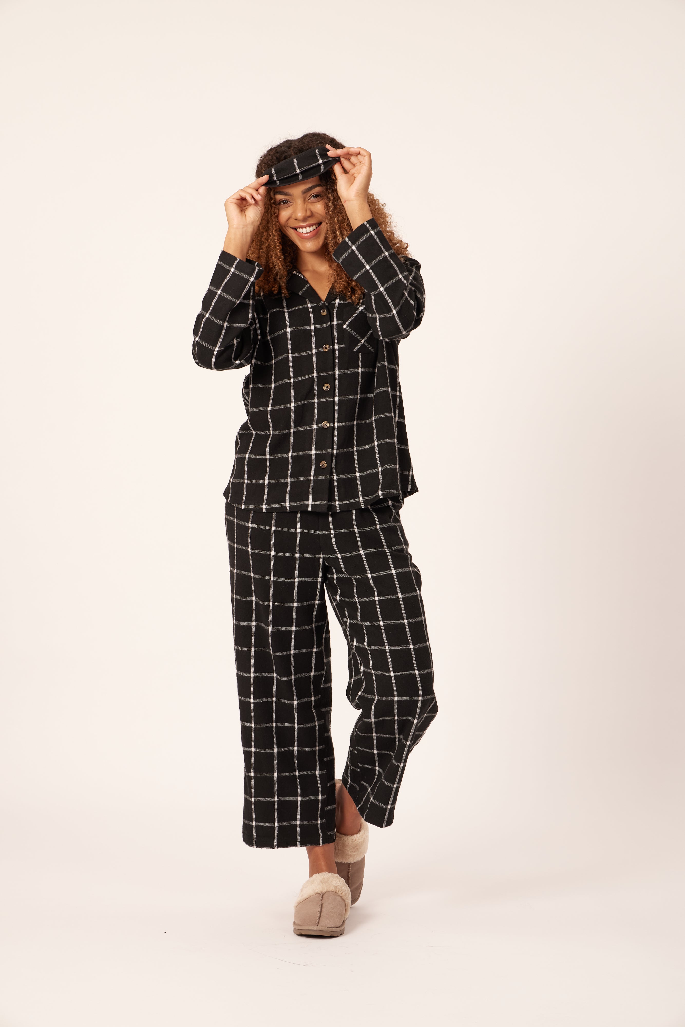 Ellie - Woven Check Pyjama Set