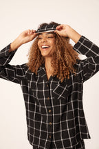 Ellie - Woven Check Pyjama Set