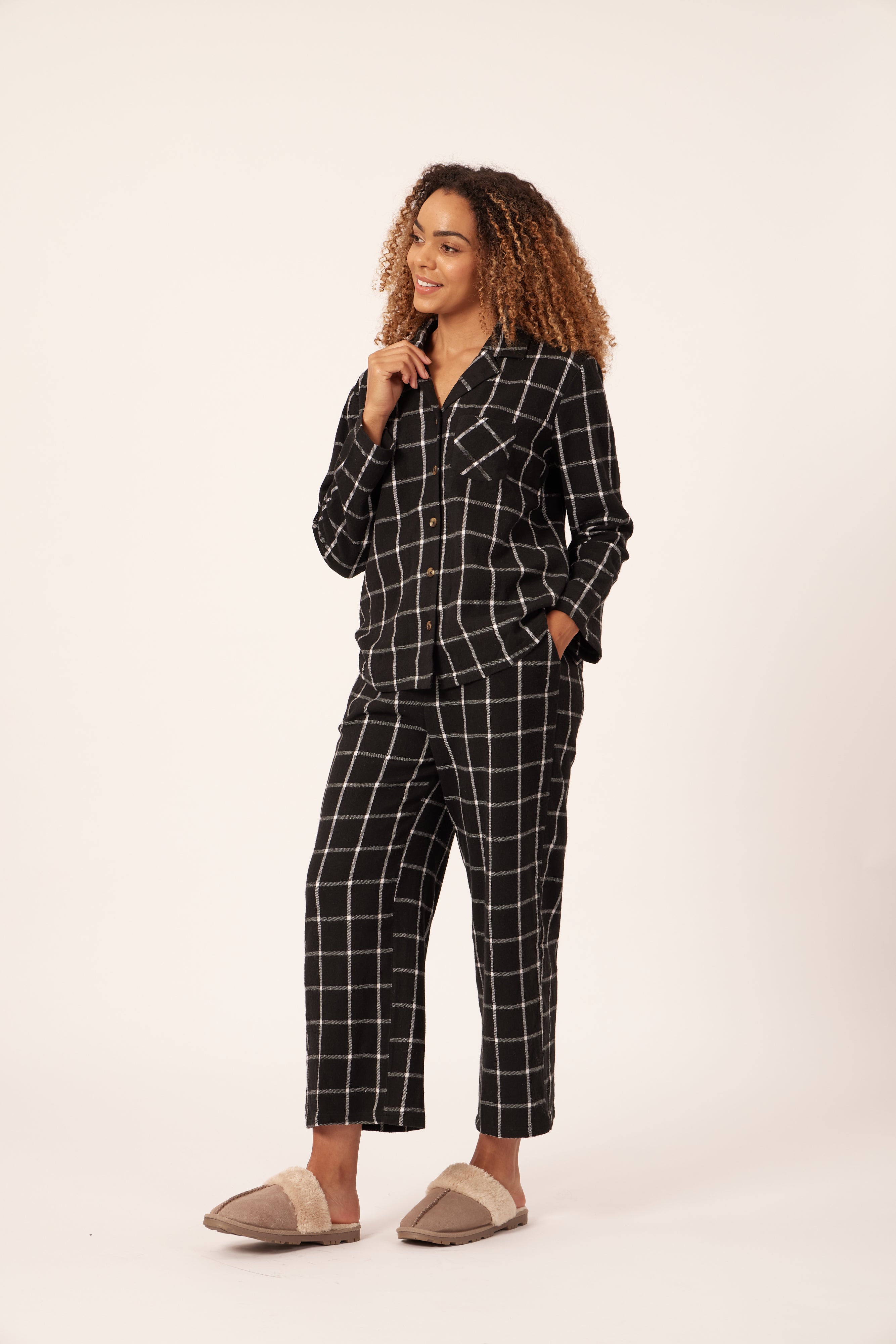Ellie - Woven Check Pyjama Set