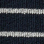The Adams Crew in Dark Navy Stripe Reverse Terry
