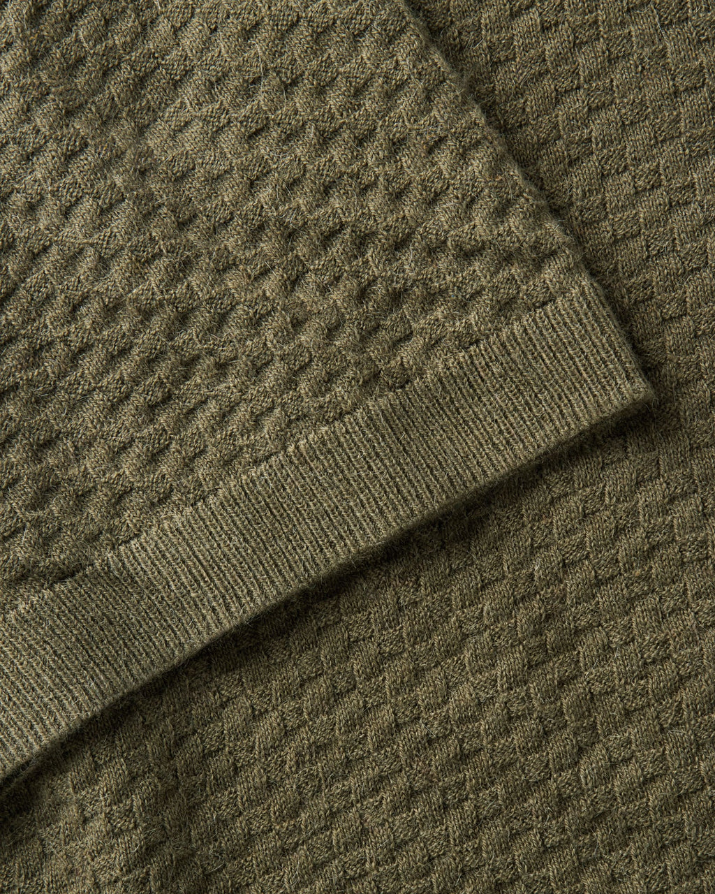 The Arlo Sweater Polo in Cilantro Texture Knit