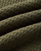 The Arlo Sweater Polo in Cilantro Texture Knit