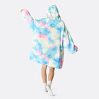 Tie-Dye Cyan HappyHoodie