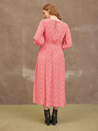 Vera Ditsy Print Midi Dress