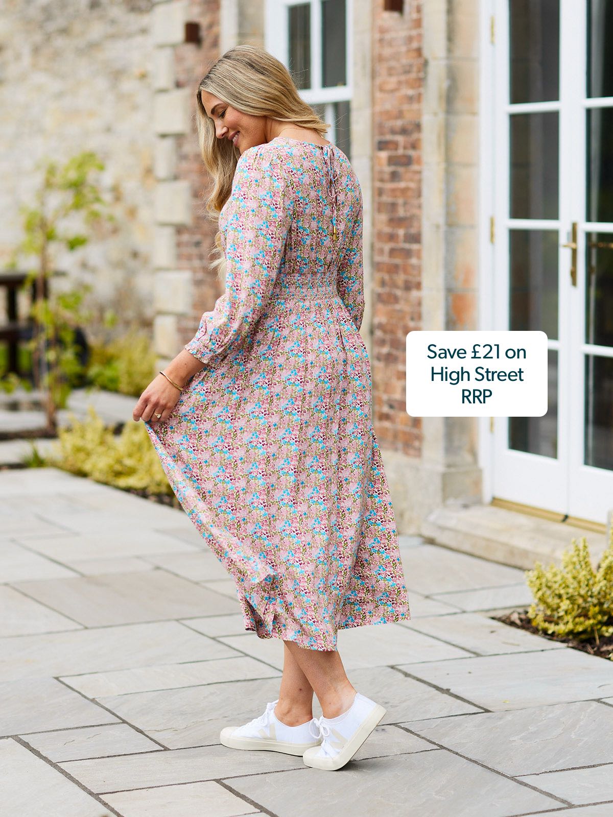 Vera Dress - Watercolour Spot