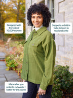 Yasmynn - Cord Shacket - Green