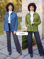 Yasmynn - Cord Shacket - Green