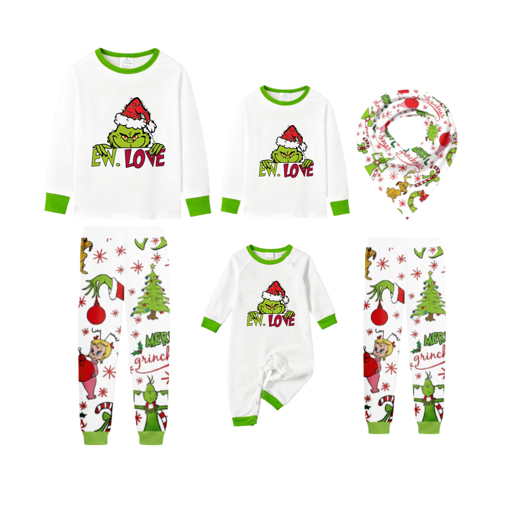 Holiday Family Christmas Pajamas Set With Classic Xmas Character Pattern Design