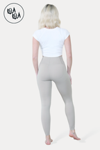 High Waisted Sculpting Leggings in Bleach Grey