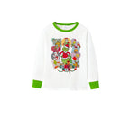 Holiday Family Christmas Pajamas Set With Xmas Character Pattern Print