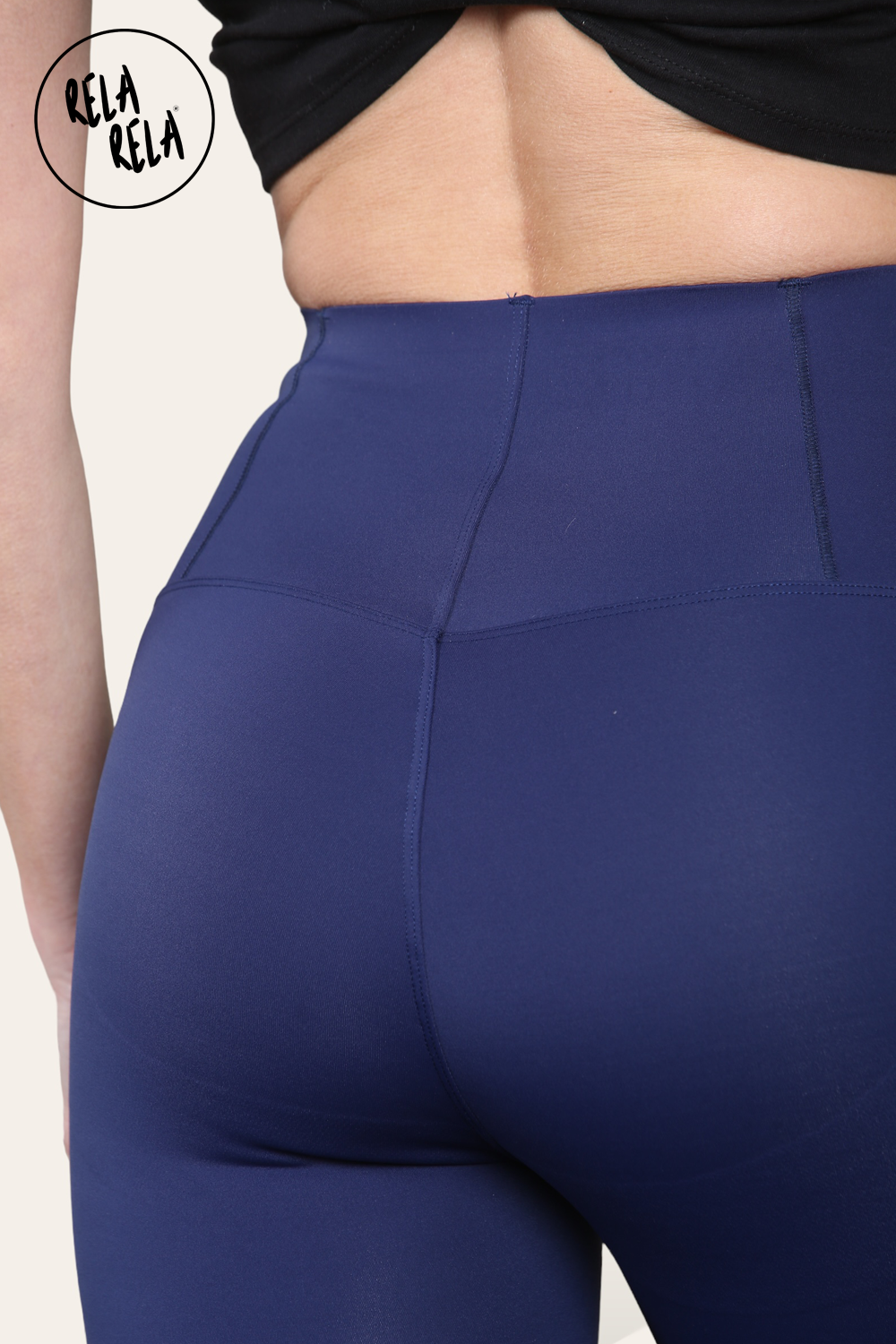 High Waisted Sculpting Leggings in Navy