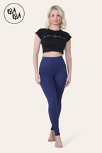 High Waisted Sculpting Leggings in Navy