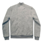 The Bomber in White Fleck Fleece